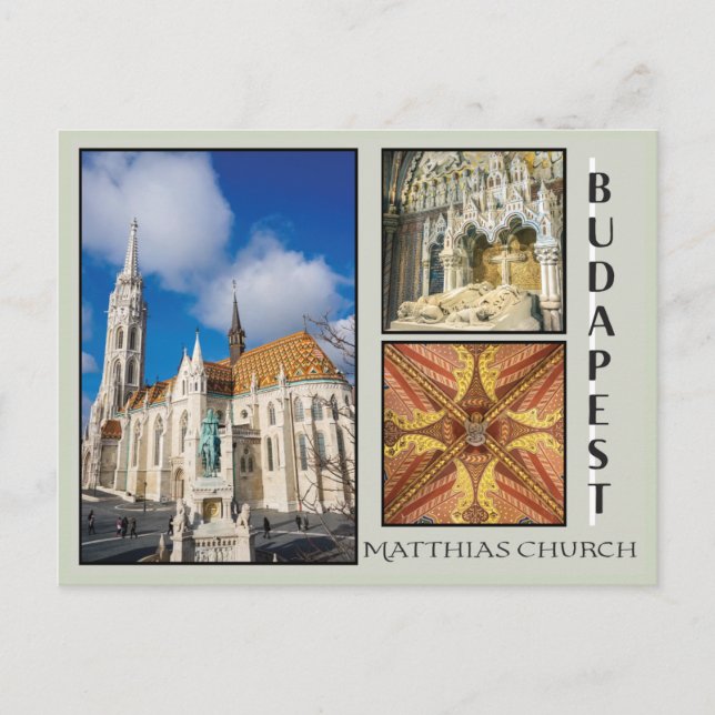 Carte Postale Église Matthias (Devant)