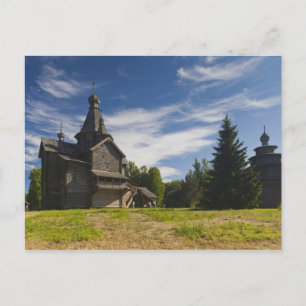 Carte Postale église orthodoxe russe traditionnelle en bois