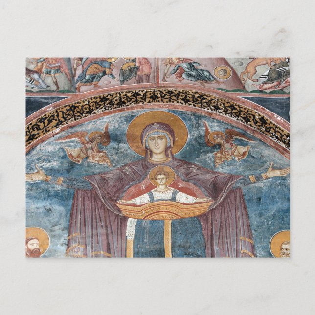 Carte Postale Église orthodoxe serbe, et site UNESCO, 2 (Devant)