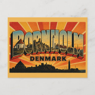 Carte Postale Église ronde de Bornholm Danemark