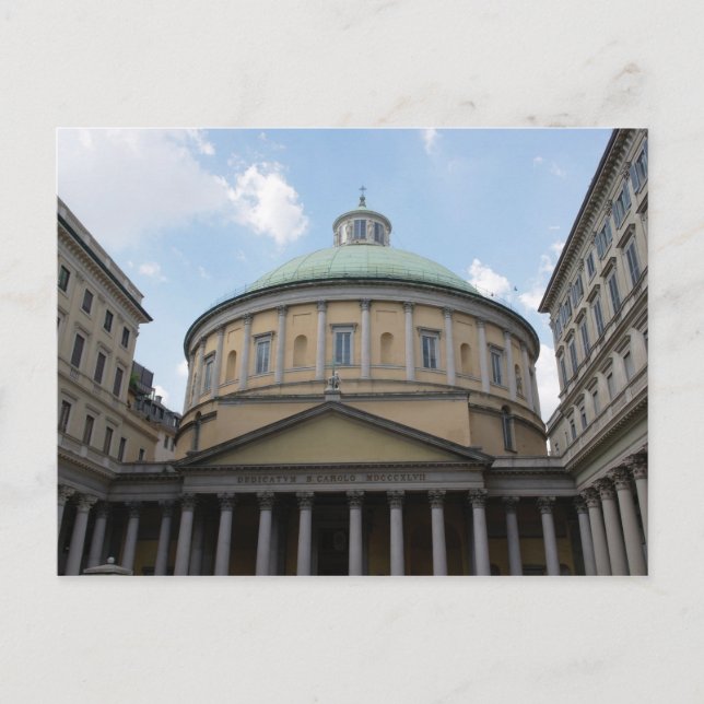 Carte Postale Eglise Saint Charles Borromeo - Milan, Italie (Devant)