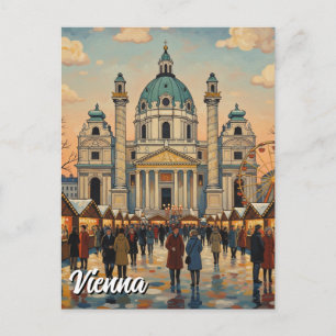Carte Postale Église Saint-Charles de Karlsplatz Vienne Autriche