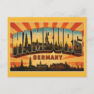 Carte Postale Église Saint-Michel de Hambourg en Allemagne