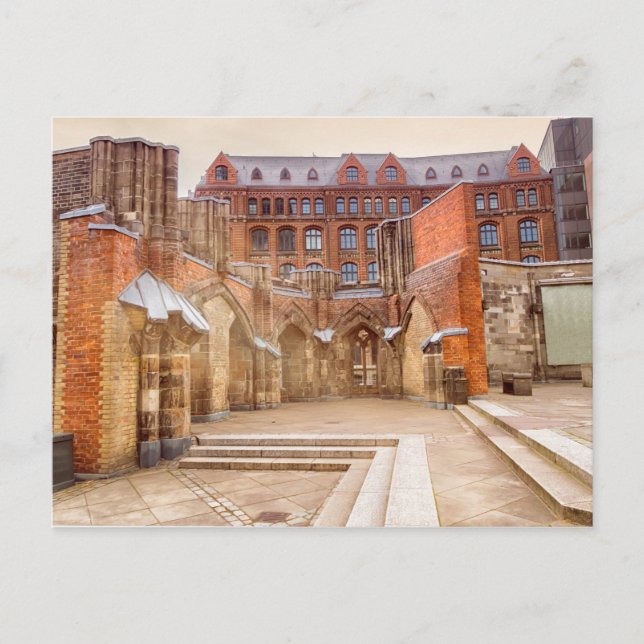 Carte Postale Église Saint-Nicolas, Hambourg, Allemagne (Devant)