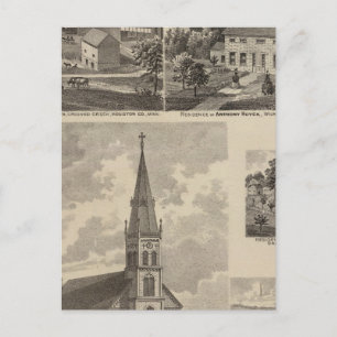 Carte Postale Eglise Saint-Pierre, Calédonie, Minnesota