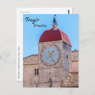 Carte Postale Eglise Saint-Sébastien à Trogir - Dalmatie, Croati