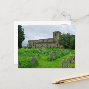 Carte Postale Église Sainte-Marie, Leake Yorkshire du Nord Patri