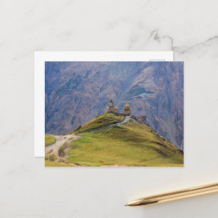Carte Postale Église Sainte-Trinité Stepantsminda Kazbegi Géorgi