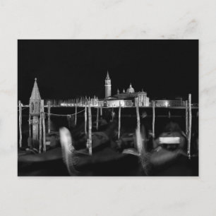 Carte Postale Église San Giorgio Maggiore, gondolas à Venise