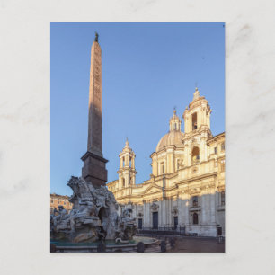 Carte Postale Eglise Sant Agnese sur la Piazza Navona - Rome