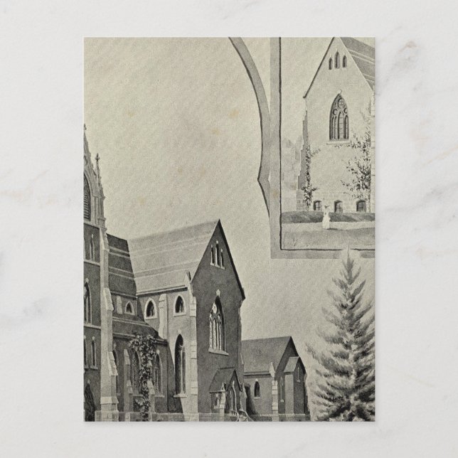 Carte Postale Eglise St Francis, Naugatuck (Devant)