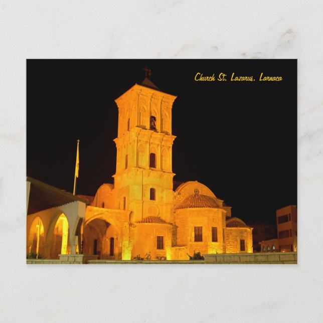 Carte Postale Église St. Lazare à Larnaca (Devant)