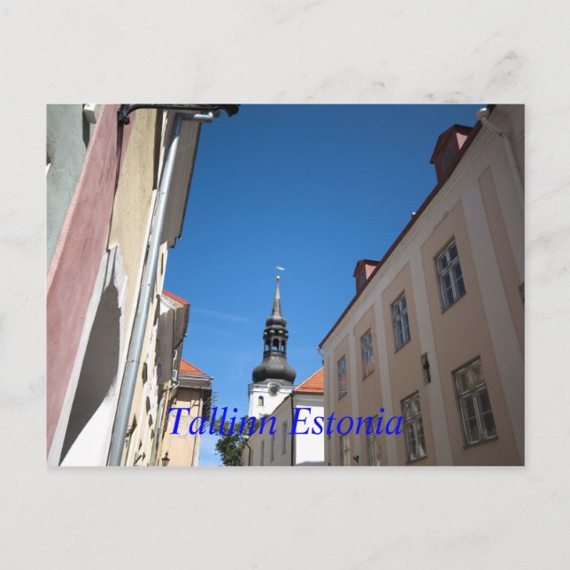 Carte Postale église st nicholas, Tallinn Estonie (Devant)