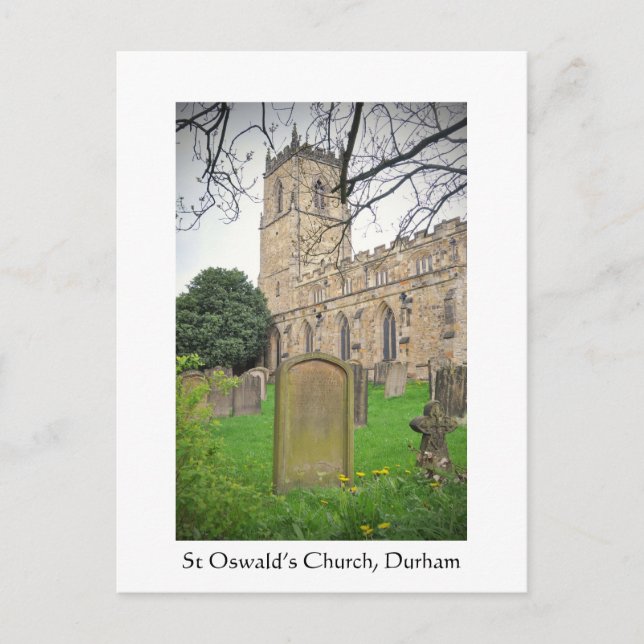 Carte Postale Eglise St Oswald, Durham (Devant)
