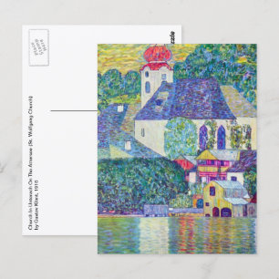 Carte Postale Eglise St Wolfgang par Gustav Klimt, Art Victorien