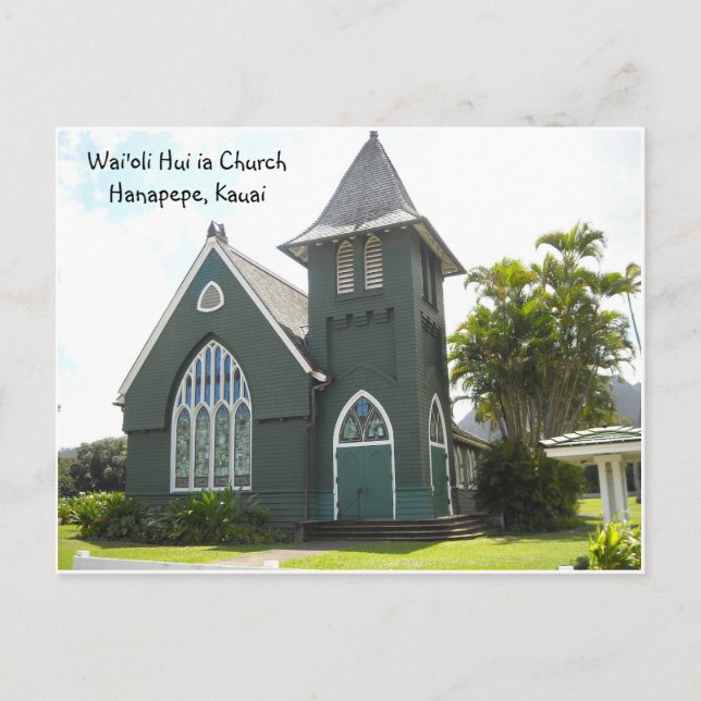 Carte Postale Église Wai'oli Hui ia (Devant)