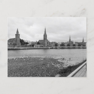 Carte Postale Eglises le long de la Ness - Inverness Scotland
