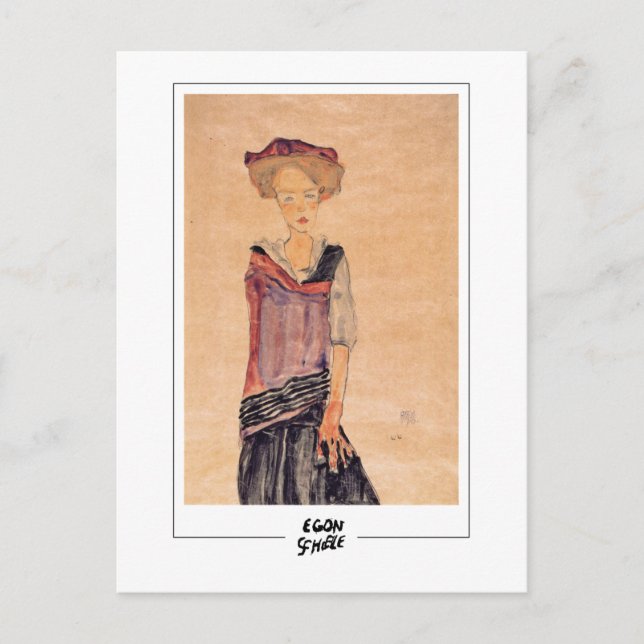 Carte Postale Egon Schiele #20-2 - Beaux-Arts (Devant)