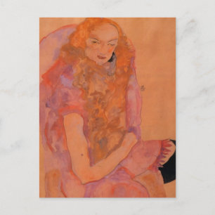 Carte Postale Egon Schiele - Femme aux cheveux longs