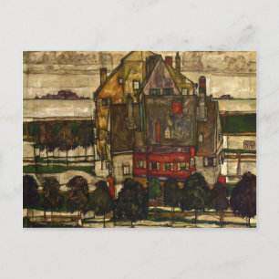 Carte Postale Egon Schiele - Maisons simples