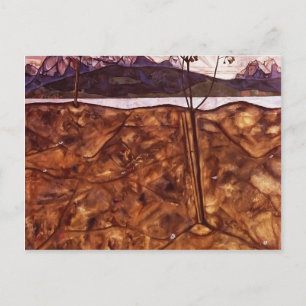 Carte Postale Egon Schiele - Paysage de la rivière