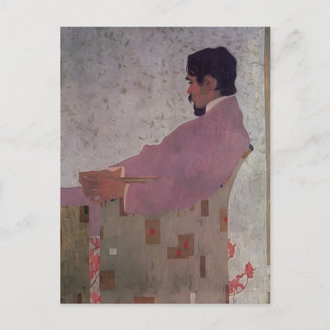 Carte Postale Egon Schiele-Portrait du peintre Anton Peschka (Devant)
