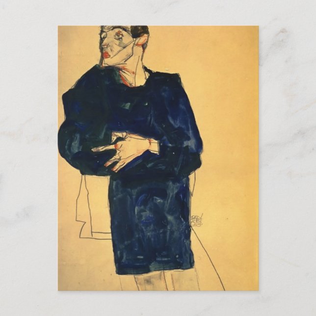 Carte Postale Egon Schiele - Rufer (Devant)