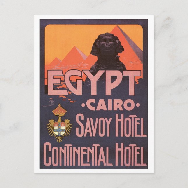 Carte Postale Egypt Cairo Savoy Hotel (Devant)