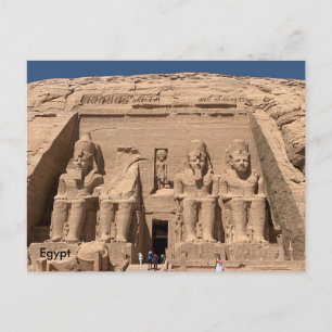 Carte Postale Egypt, The Great Temple of Ramses II, Abu Simbel