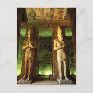 Carte Postale Egypte, Abu Simbel, Statue de Ramsès II,