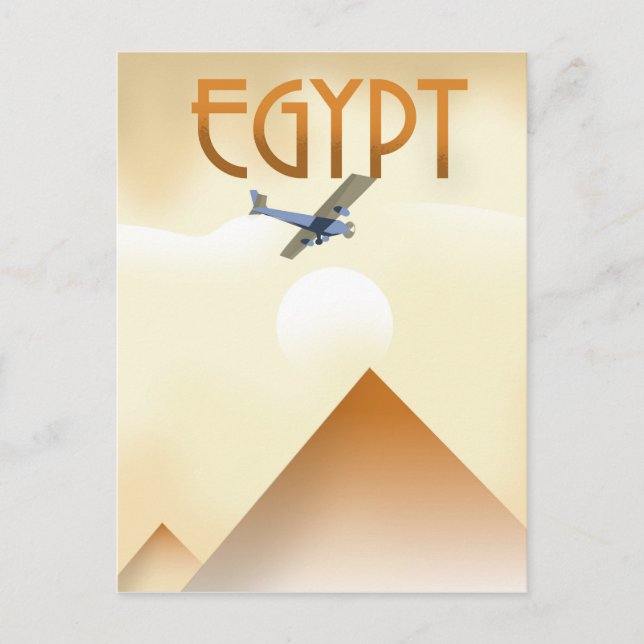 Carte Postale Egypte affiche de style Vintage (Devant)