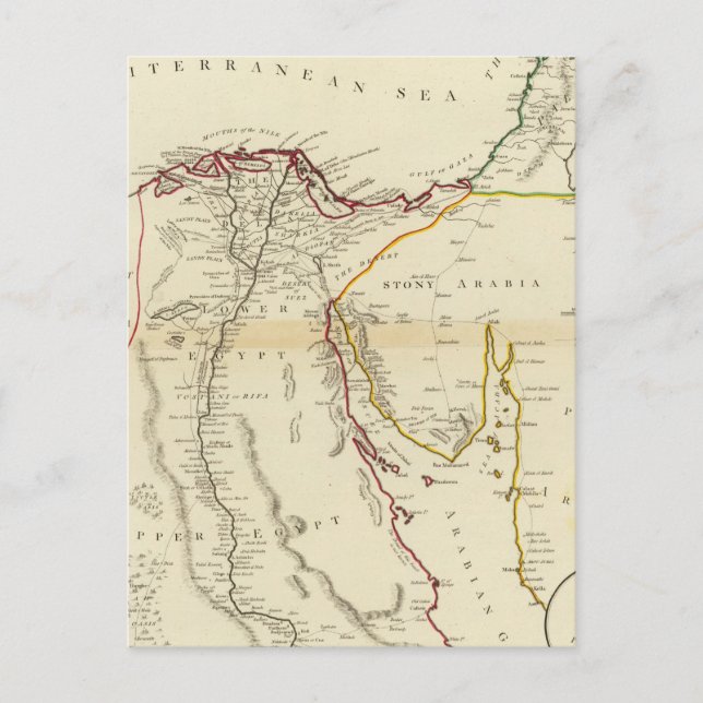 Carte Postale Égypte, Arabie, Palestine (Devant)
