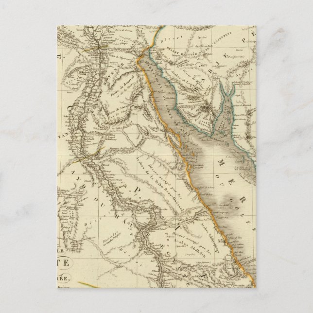 Carte Postale Égypte, Arabie saoudite (Devant)