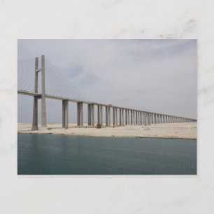 Carte Postale Égypte, canal de Suez. Pont de la Paix alias Paix