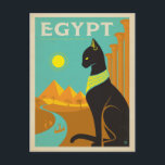 Carte Postale Égypte Cat<br><div class="desc">Anderson Design Group est une société d'illustration et de conception de pointe située à Nashville,  au Tennessee. Founder Joel Anderson Directives Team of talented artists to create original poster art that looks like classic vintage publicité prints from the 1920s to the 1960s.</div>