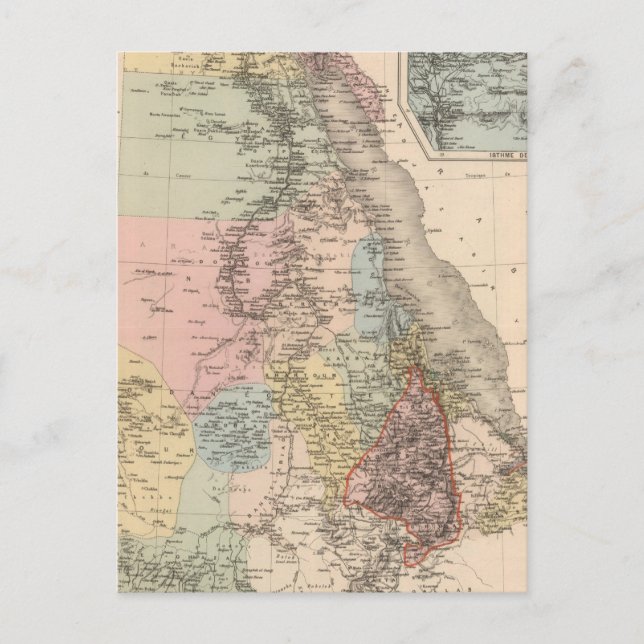 Carte Postale Égypte et Abyssinie (Devant)