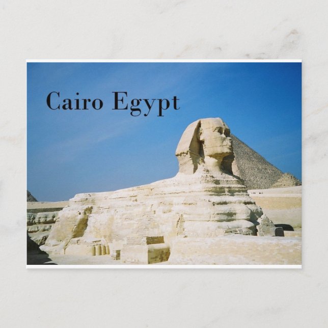 Carte Postale Egypte Le Caire Giza Sphinx-2 (St.K. (Devant)