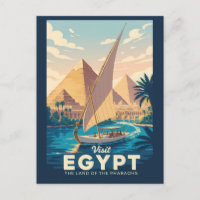Egypte Pyramide Illustration Voyage Art Vintage