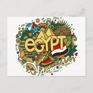 Carte Postale Egypte, Pyramide, Voyage En Famille En Egypte