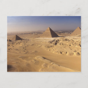 Carte Postale Egypte, Pyramides à Giza, Khafre, Khufu, Menkaure