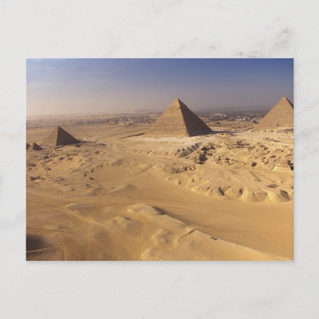 Carte Postale Égypte, Pyramides de Gizeh, Khafre, Khufu, Menkaur (Devant)