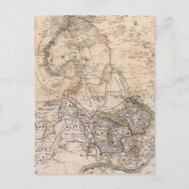 Carte Postale Égypte, Soudan, Afrique (Devant)