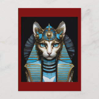 Carte Postale Egyptian cat pharaoh