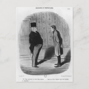 Carte Postale Eh bien, monsieur, et mes trois mandats ?"