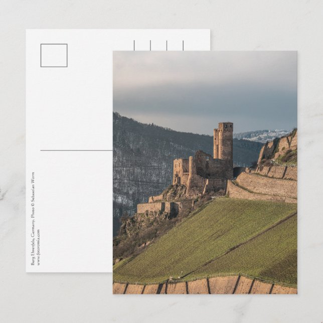 Carte Postale Ehrenfels Castle Allemagne (Devant / Derrière)