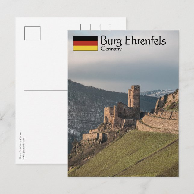 Carte Postale Ehrenfels Castle Allemagne (Devant / Derrière)