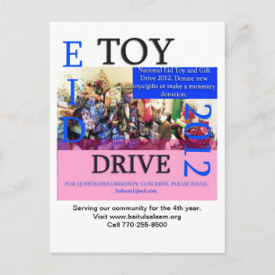 Carte Postale Eid Toy Drive 2012