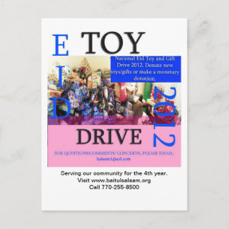 Carte Postale Eid Toy Drive 2012