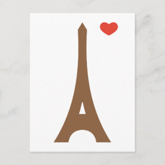 Carte Postale Eiffel amoureux...