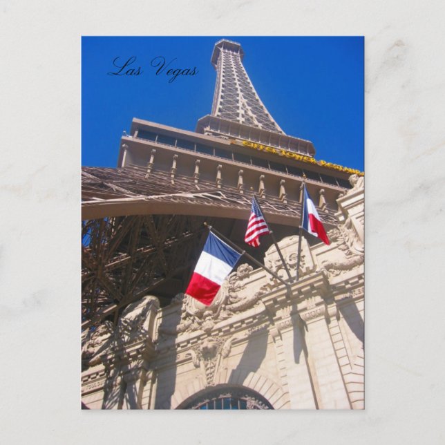 Carte Postale eiffel, vegas (Devant)